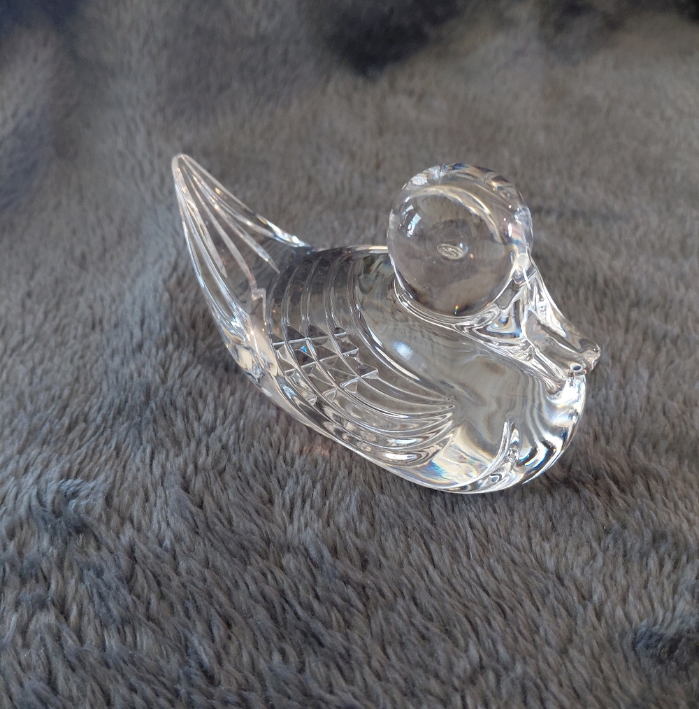 Waterford Crystal Beautiful Duck Figurine. Retired Design.